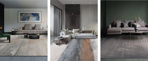 “Add some warmth and texture to your minimalist interiors with these textured modern rugs” - ARTSEE