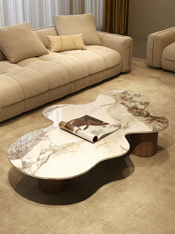 Neville special-shaped coffee table light luxury modern living room home marble cloud tea table Italian minimalist new 2025 model