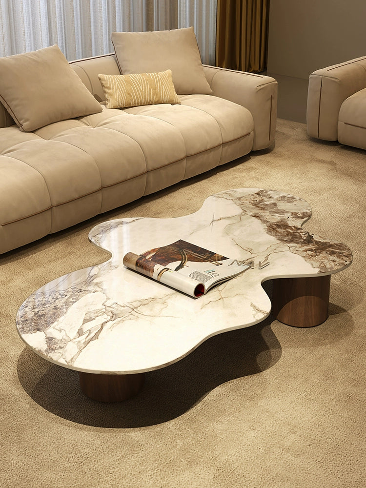 Neville special-shaped coffee table light luxury modern living room home marble cloud tea table Italian minimalist new 2025 model