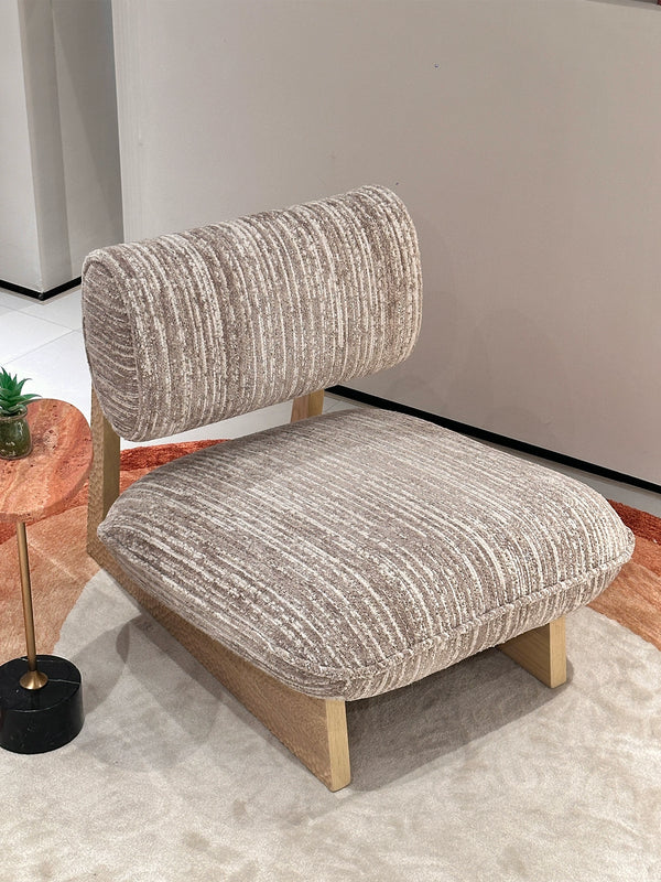 Neville wabi-sabi style single chair fabric small apartment living room home lounge chair design creative sofa chair simple and modern