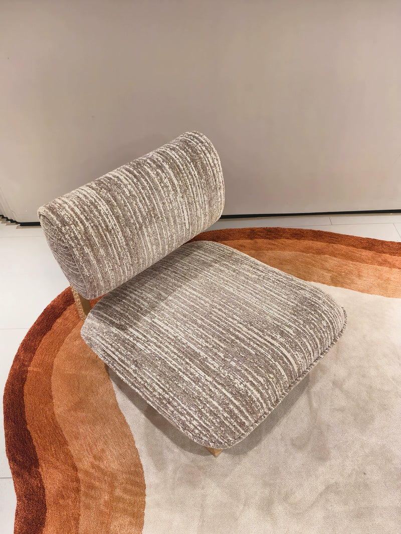 Neville wabi-sabi style single chair fabric small apartment living room home lounge chair design creative sofa chair simple and modern