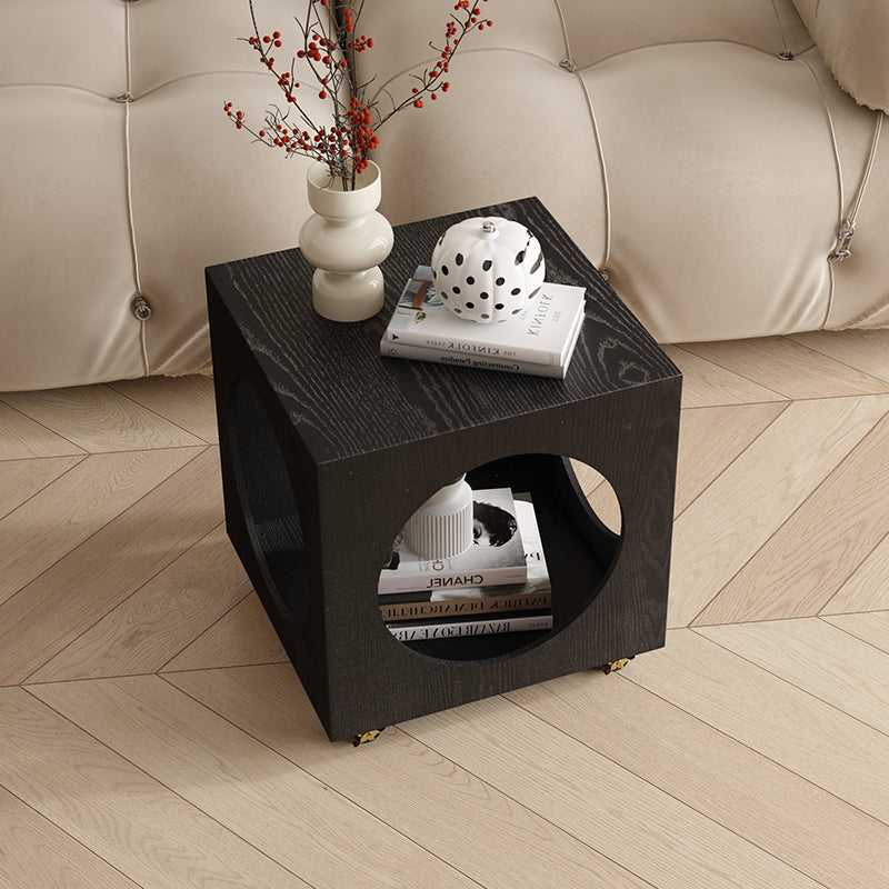 Nordic minimalist designer small coffee table side table bedside indoor modern minimalist café milk tea shop mobile corner table