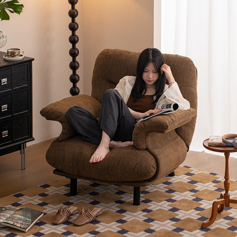 The designer of the second-hand style sofa chair can sleep and lie down, the single sofa, the Nordic lazy sofa, the small apartment leisure chair