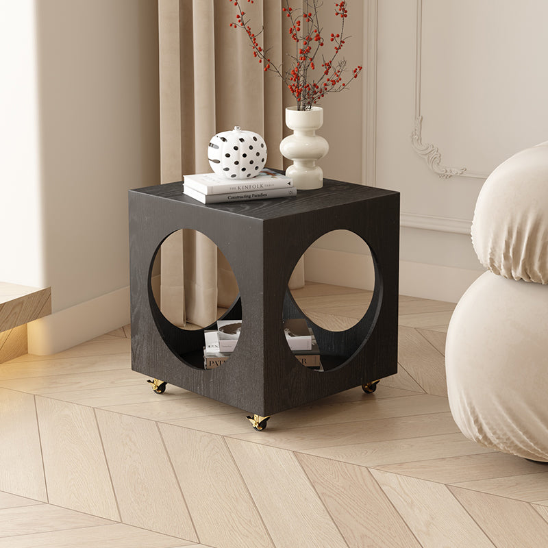 Nordic minimalist designer small coffee table side table bedside indoor modern minimalist café milk tea shop mobile corner table